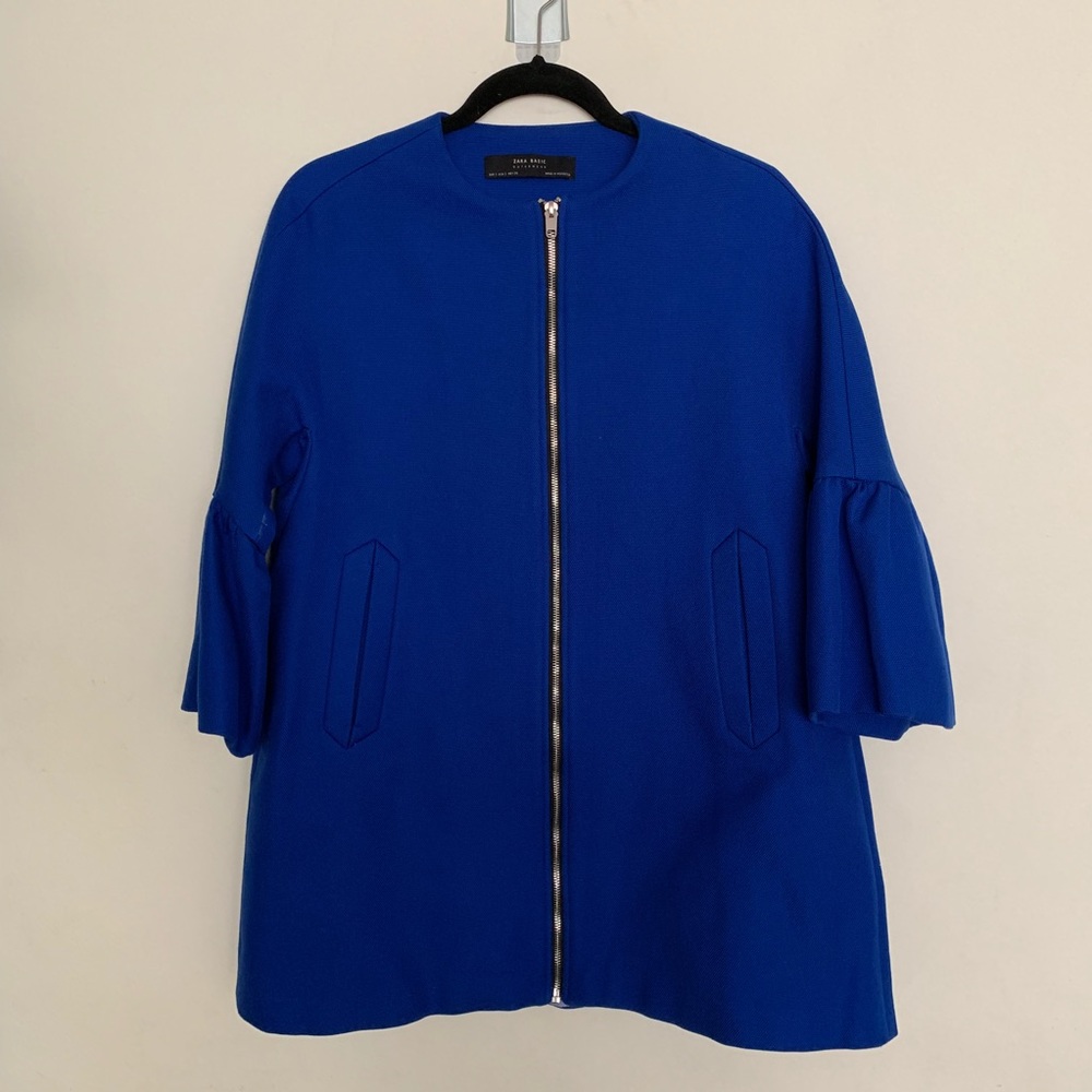 Zara Cropped Bell Sleeve Jacket